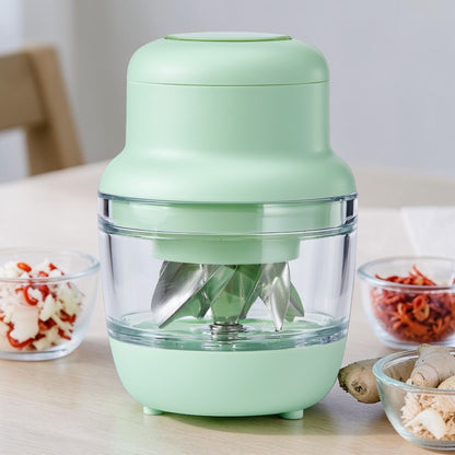 Roomyl Wireless Mini Electric Food Chopper 250ml Portable USB Charging Garlic Masher Vegetable Mincer