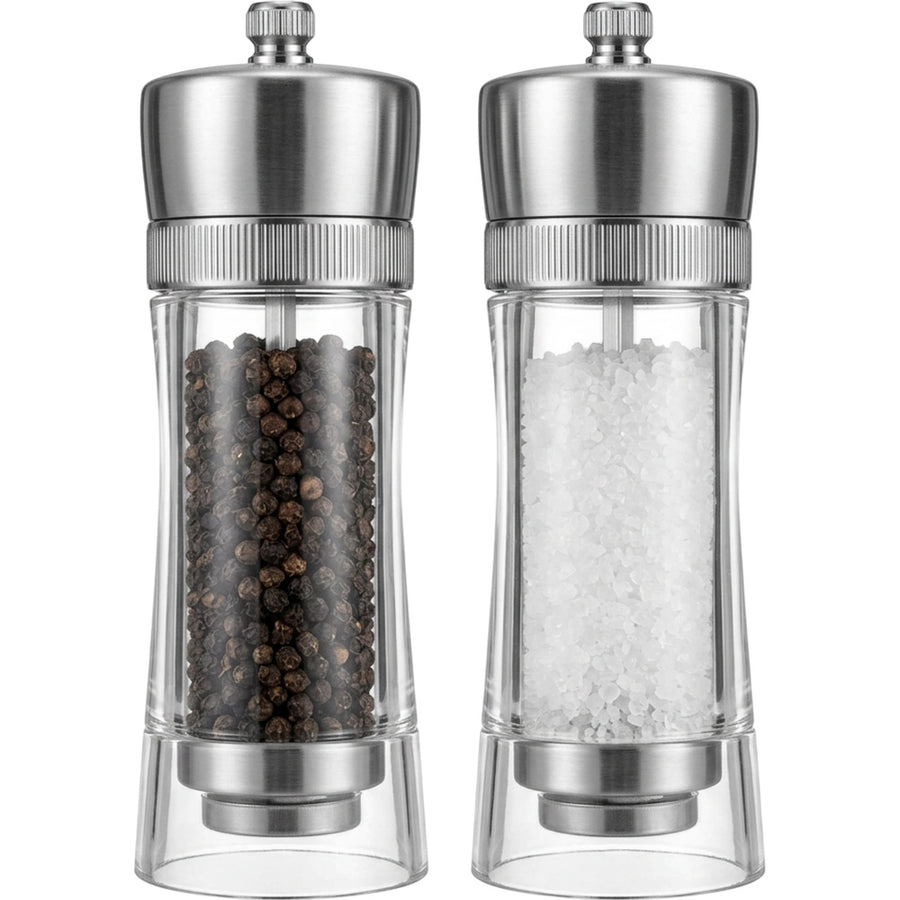 Roomyl Compact Clear Wide Mouth Grinder Pair 5.5 in
